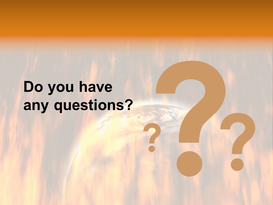 Planetarium Flames Himmelsk PowerPoint Template