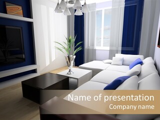 Furniture Artificial Textile PowerPoint Template