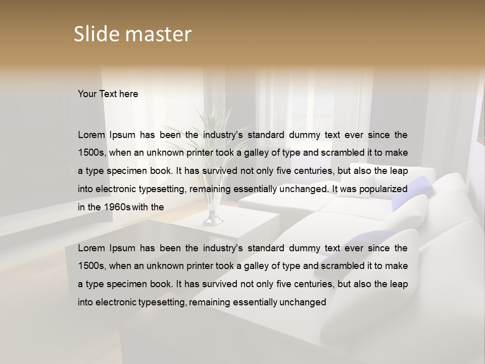 Furniture Artificial Textile PowerPoint Template