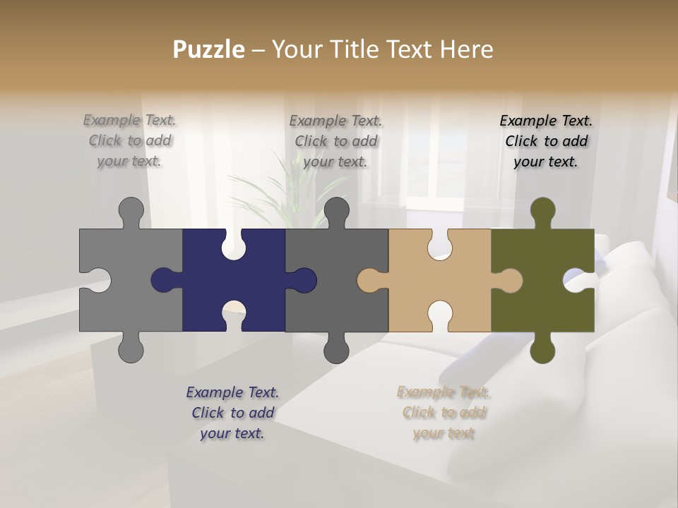 Furniture Artificial Textile PowerPoint Template