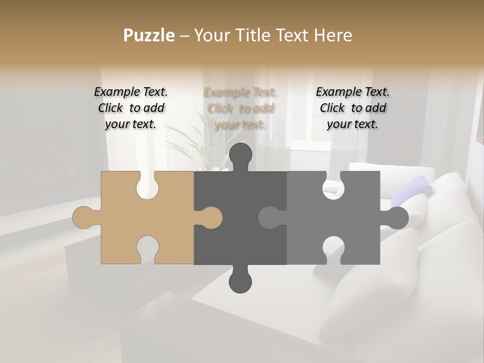 Furniture Artificial Textile PowerPoint Template