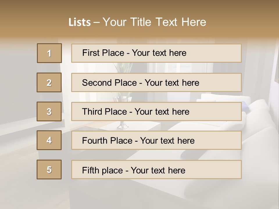 Furniture Artificial Textile PowerPoint Template