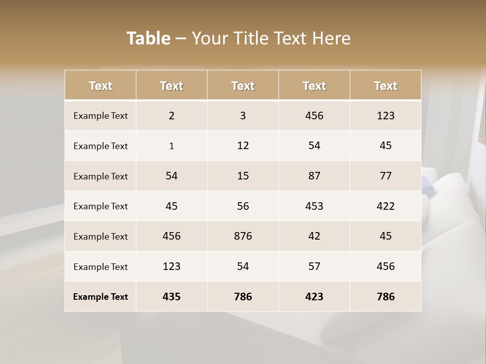 Furniture Artificial Textile PowerPoint Template