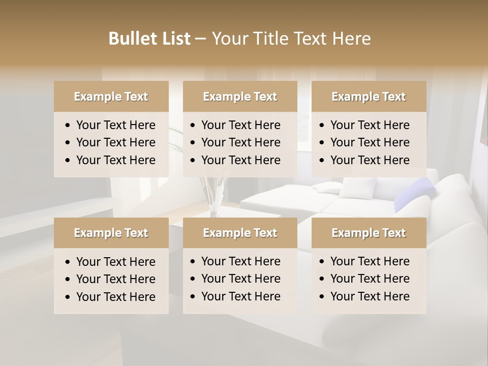 Furniture Artificial Textile PowerPoint Template