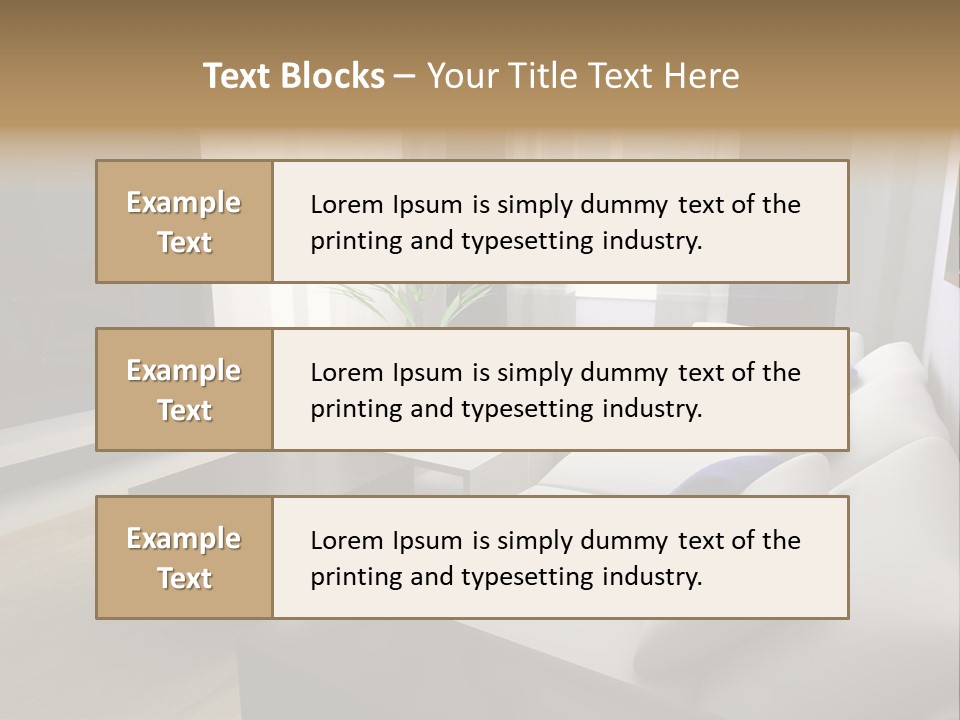 Furniture Artificial Textile PowerPoint Template