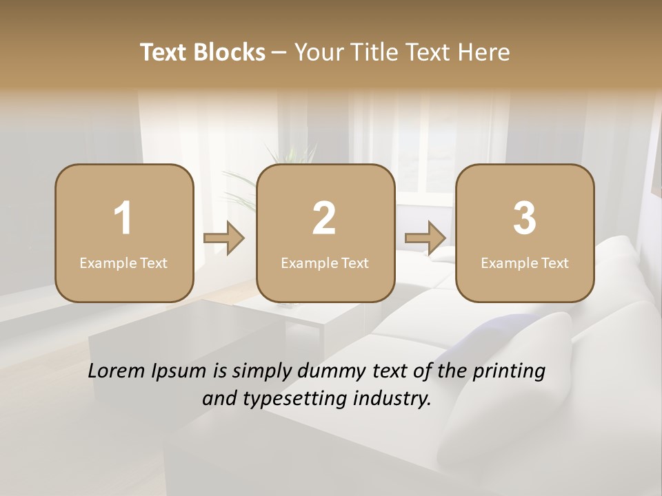 Furniture Artificial Textile PowerPoint Template