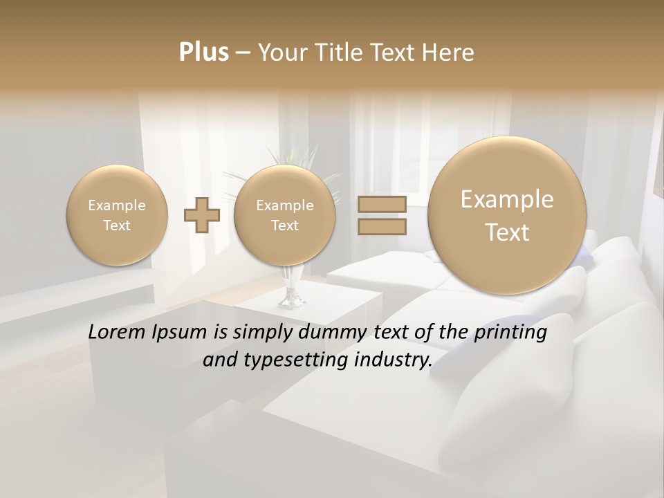 Furniture Artificial Textile PowerPoint Template