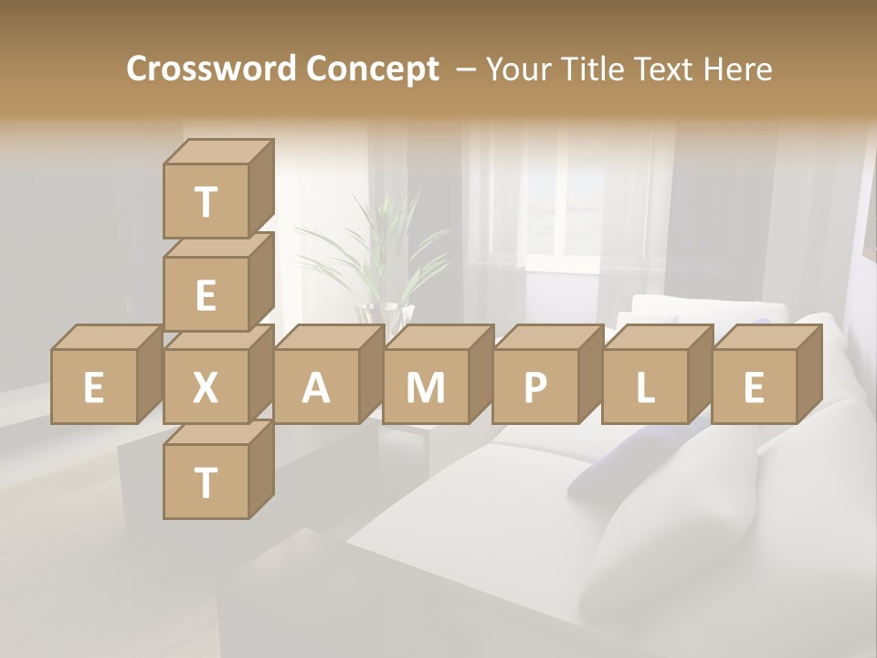 Furniture Artificial Textile PowerPoint Template