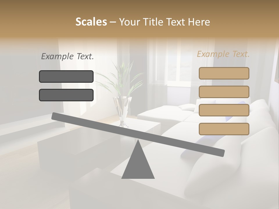 Furniture Artificial Textile PowerPoint Template