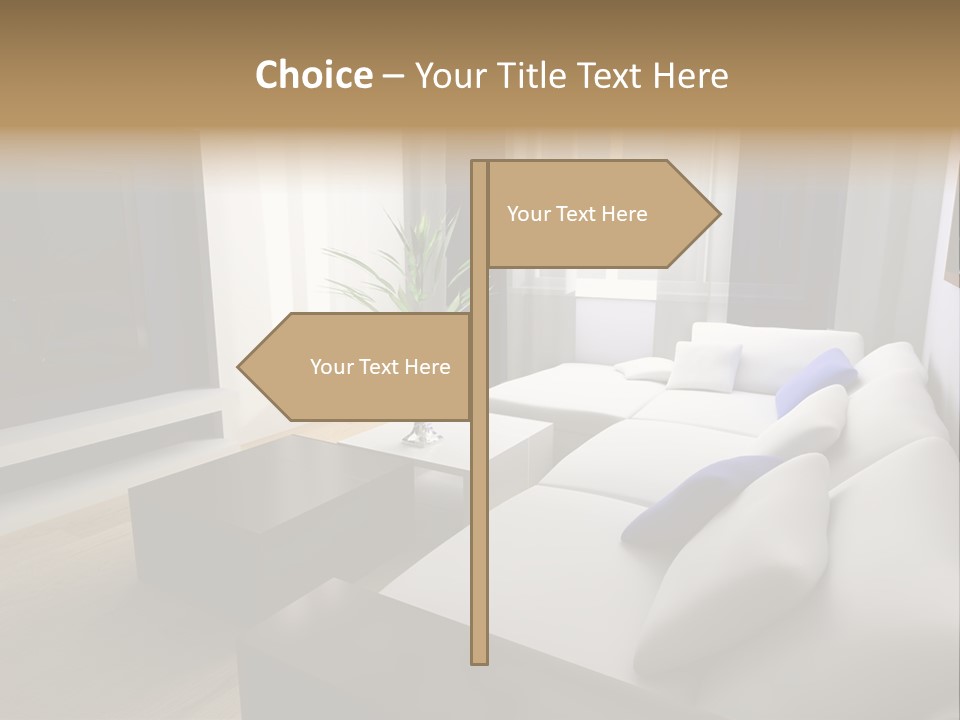 Furniture Artificial Textile PowerPoint Template