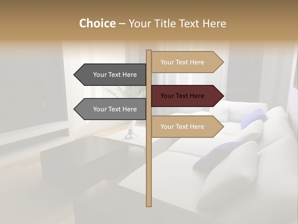 Furniture Artificial Textile PowerPoint Template