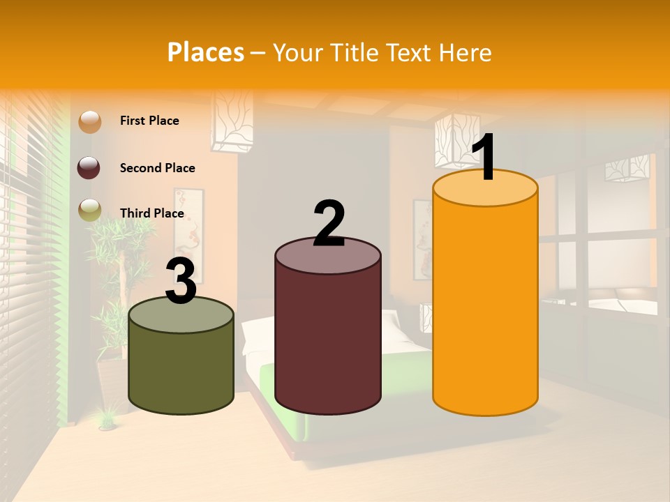 Comfortable Decorating Sleeping PowerPoint Template