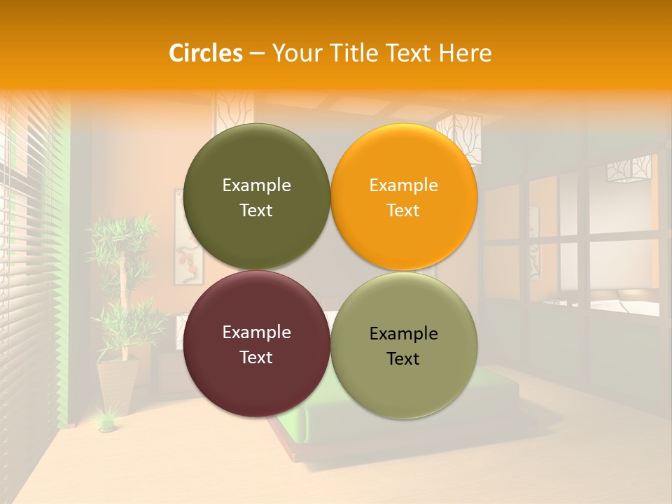 Comfortable Decorating Sleeping PowerPoint Template