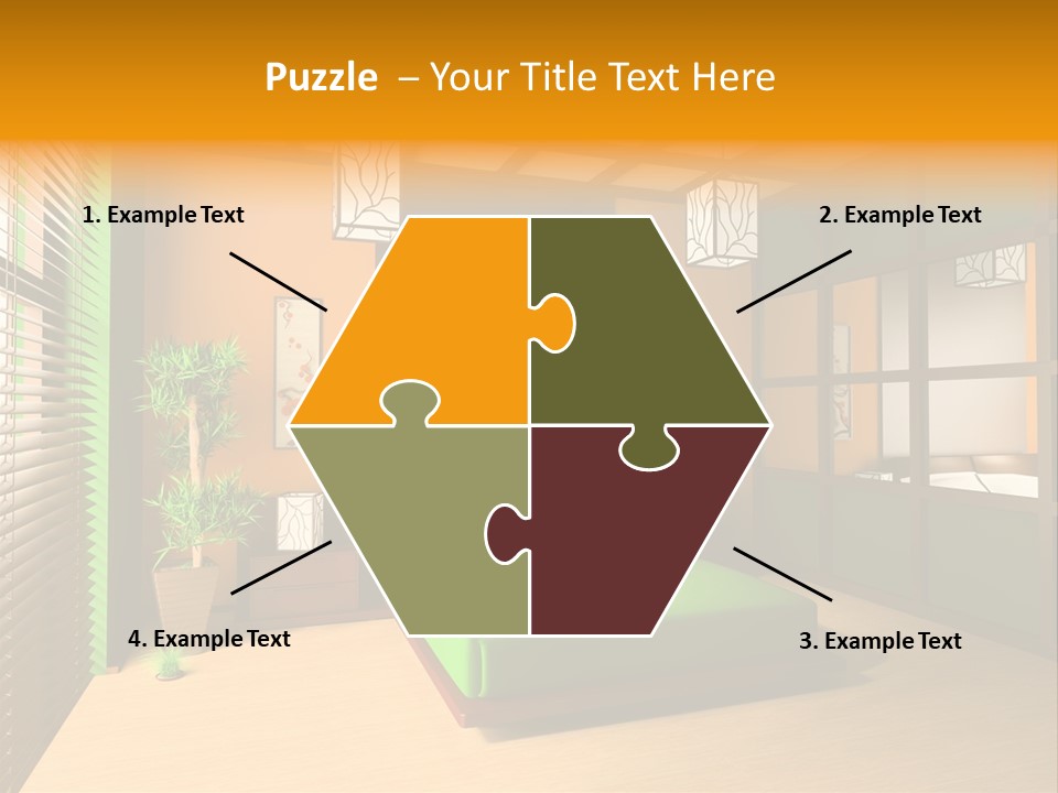 Comfortable Decorating Sleeping PowerPoint Template