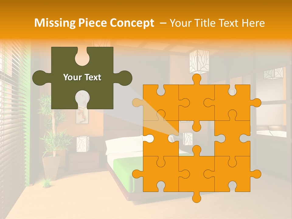 Comfortable Decorating Sleeping PowerPoint Template