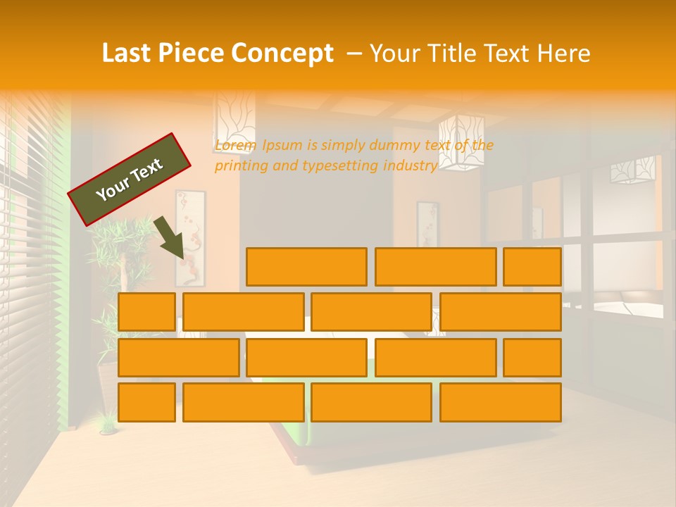 Comfortable Decorating Sleeping PowerPoint Template