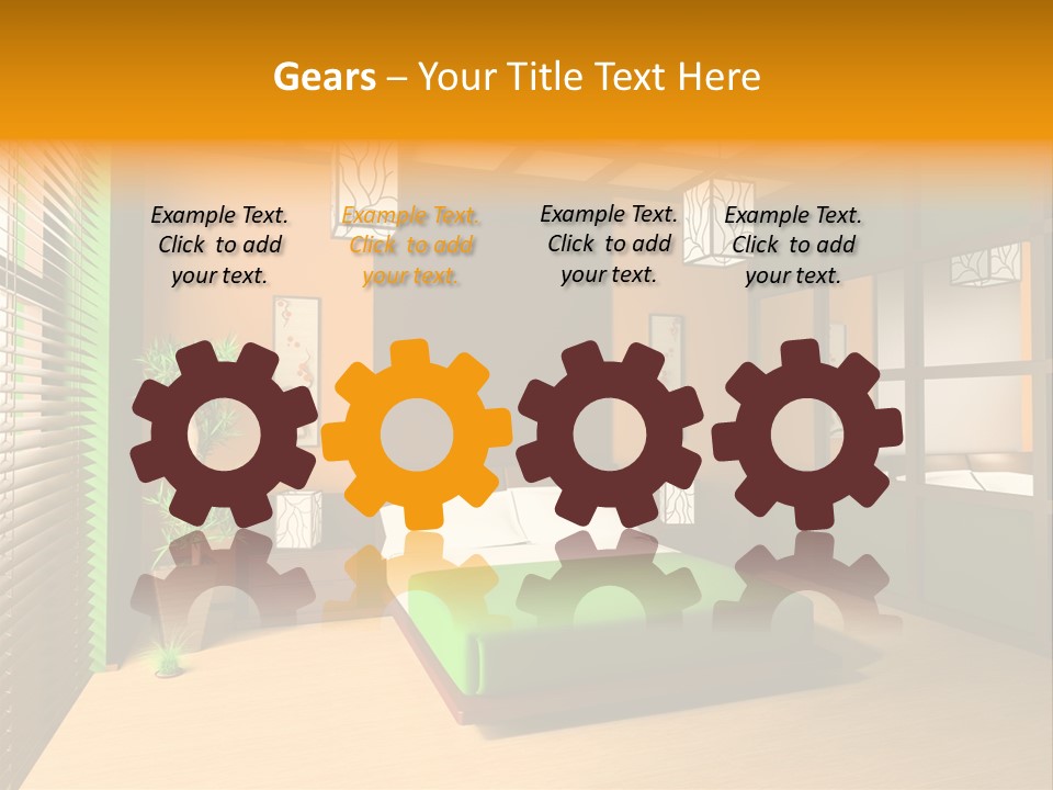 Comfortable Decorating Sleeping PowerPoint Template