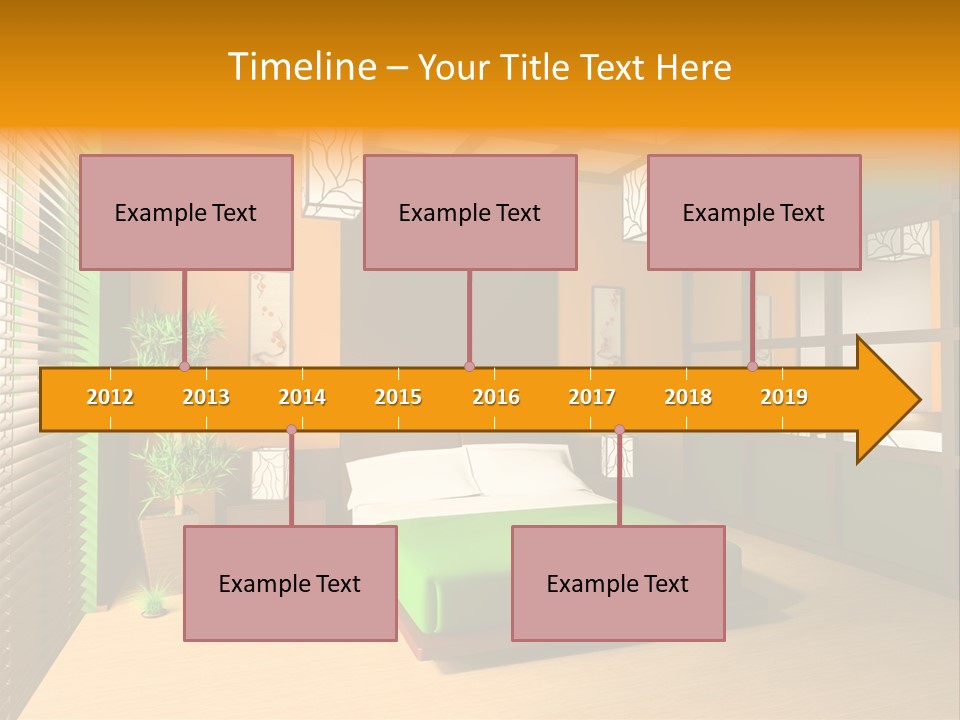 Comfortable Decorating Sleeping PowerPoint Template