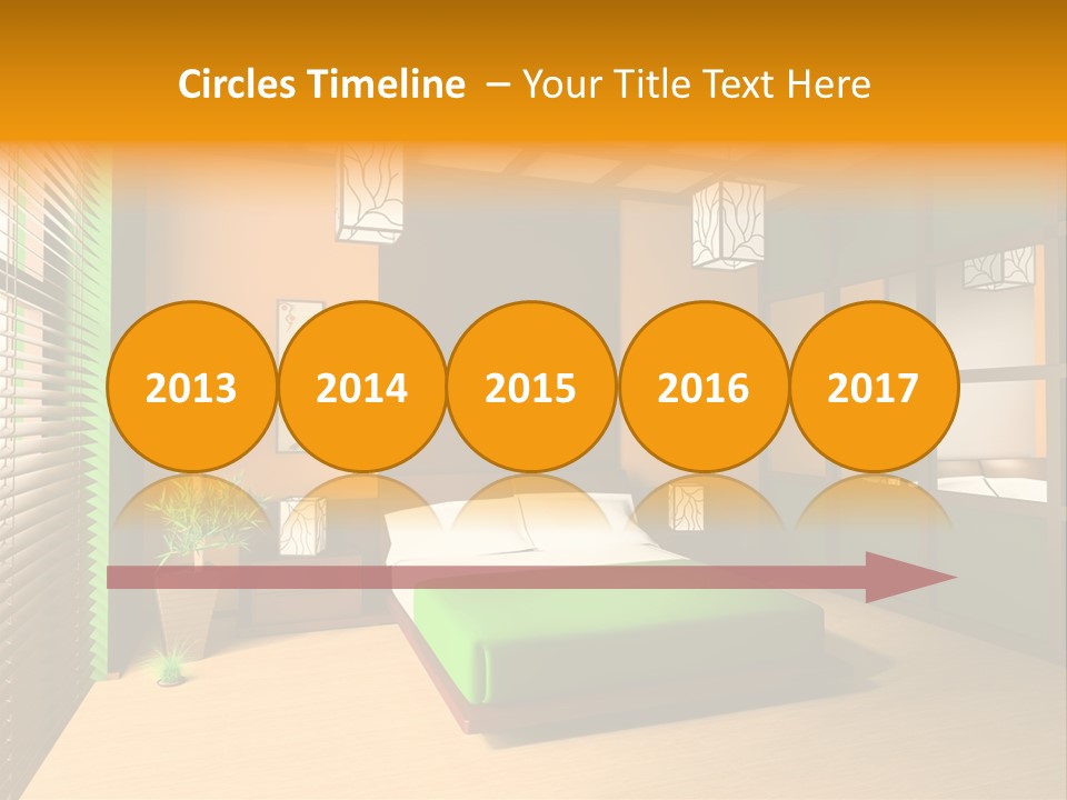 Comfortable Decorating Sleeping PowerPoint Template