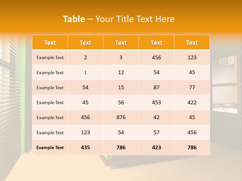 Comfortable Decorating Sleeping PowerPoint Template