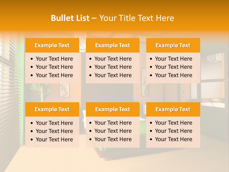 Comfortable Decorating Sleeping PowerPoint Template