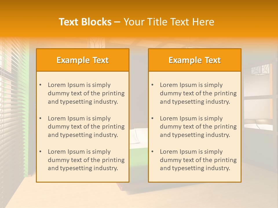 Comfortable Decorating Sleeping PowerPoint Template