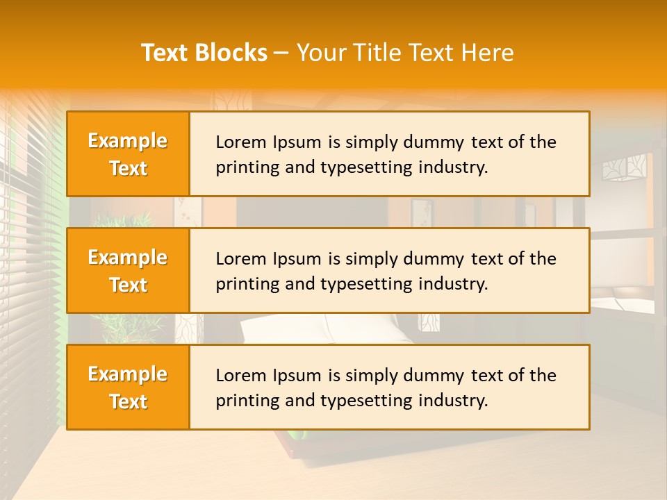 Comfortable Decorating Sleeping PowerPoint Template