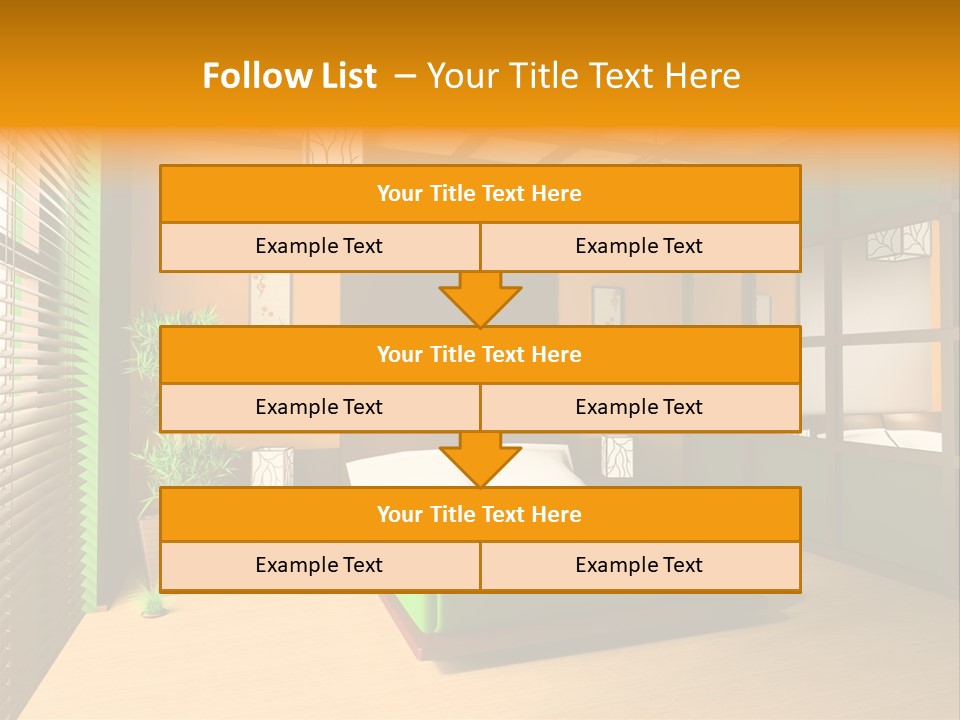 Comfortable Decorating Sleeping PowerPoint Template