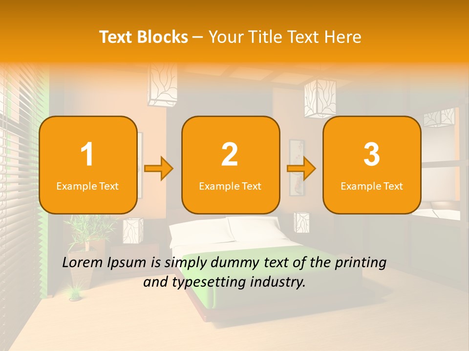 Comfortable Decorating Sleeping PowerPoint Template