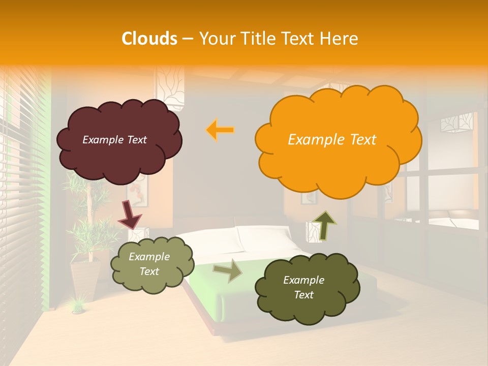 Comfortable Decorating Sleeping PowerPoint Template