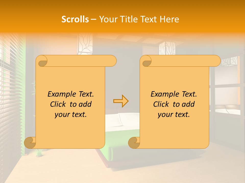 Comfortable Decorating Sleeping PowerPoint Template