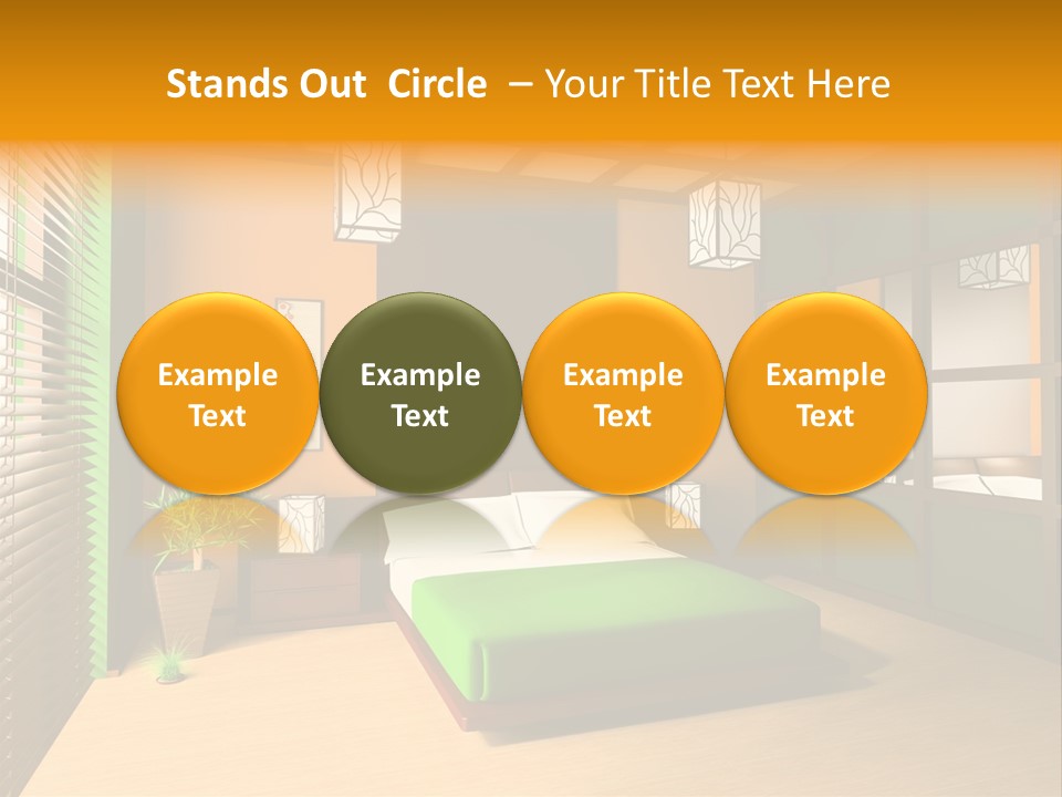 Comfortable Decorating Sleeping PowerPoint Template