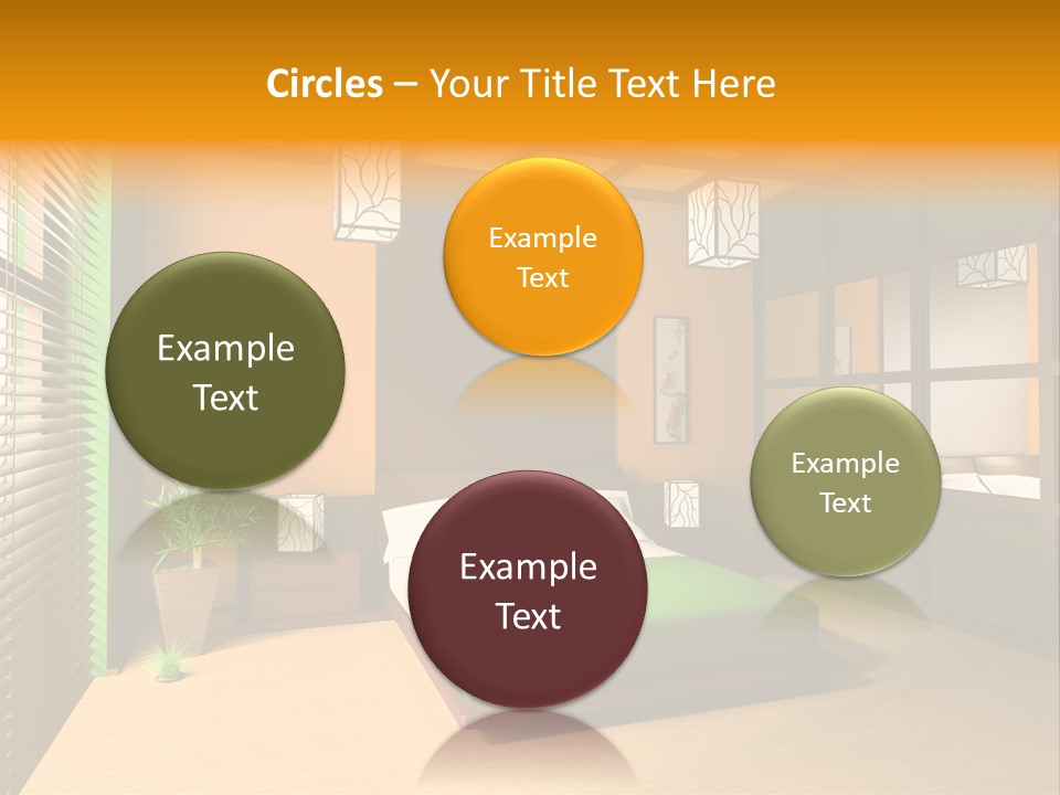 Comfortable Decorating Sleeping PowerPoint Template