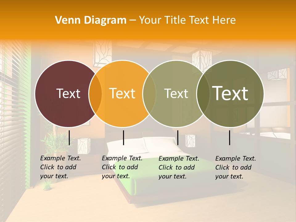 Comfortable Decorating Sleeping PowerPoint Template