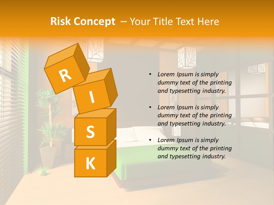 Comfortable Decorating Sleeping PowerPoint Template