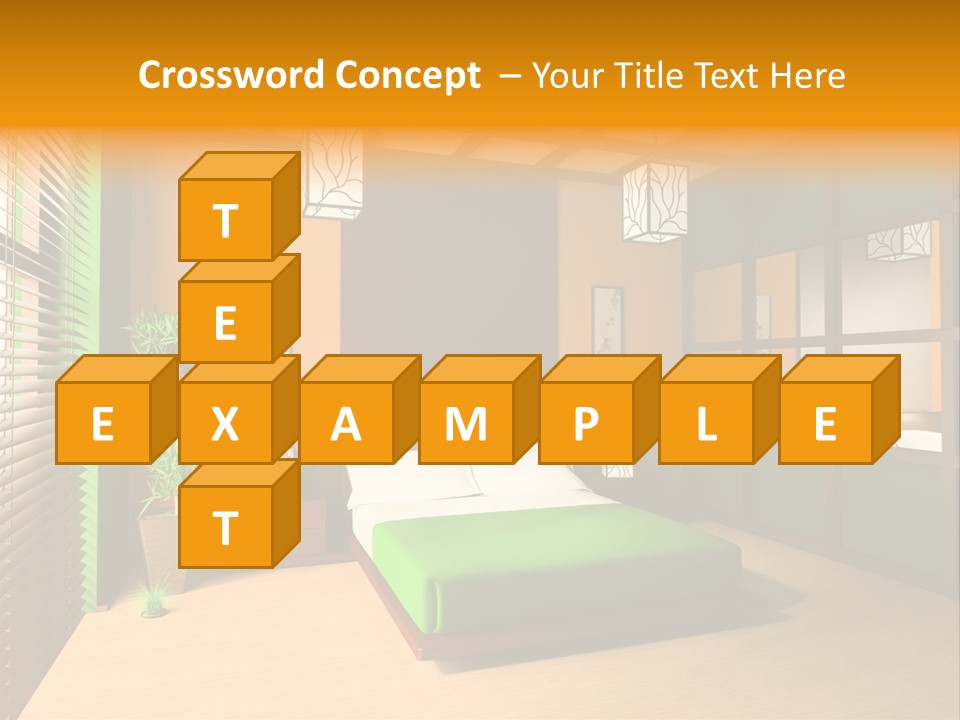 Comfortable Decorating Sleeping PowerPoint Template