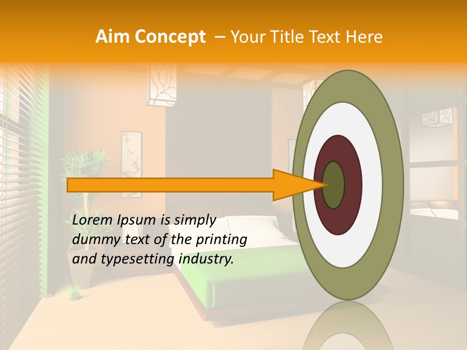 Comfortable Decorating Sleeping PowerPoint Template