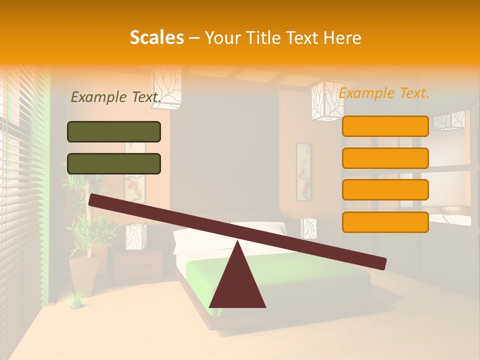 Comfortable Decorating Sleeping PowerPoint Template