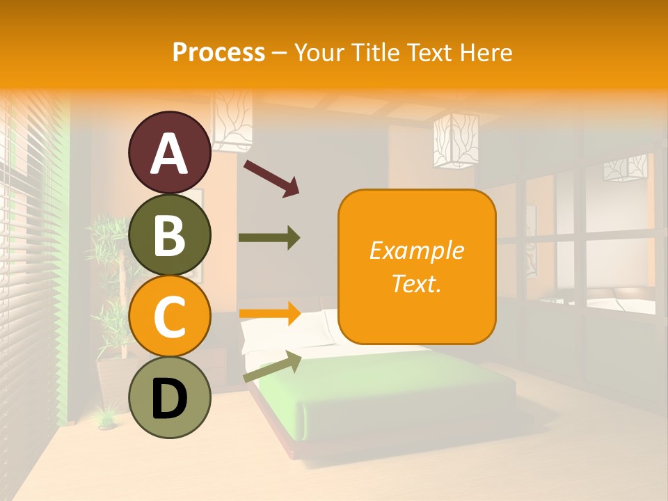 Comfortable Decorating Sleeping PowerPoint Template