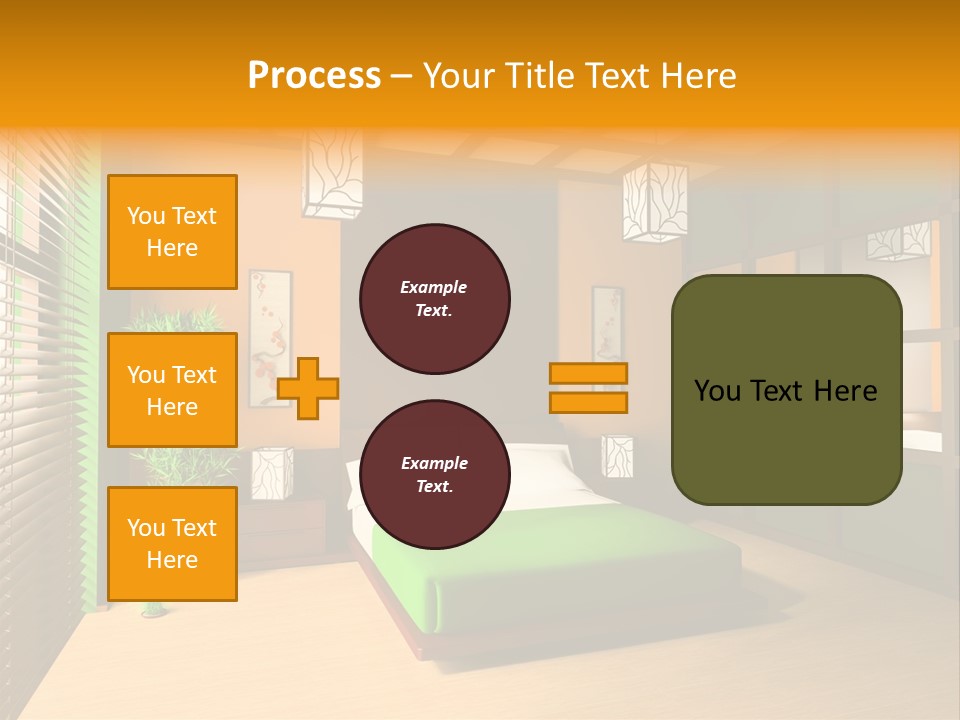 Comfortable Decorating Sleeping PowerPoint Template