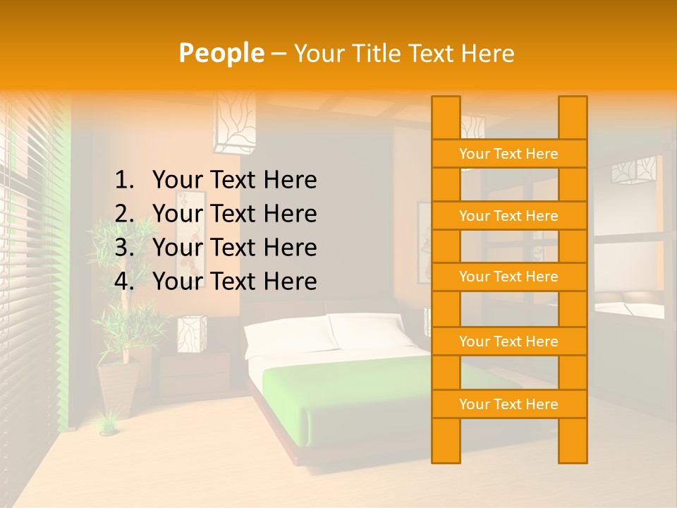 Comfortable Decorating Sleeping PowerPoint Template