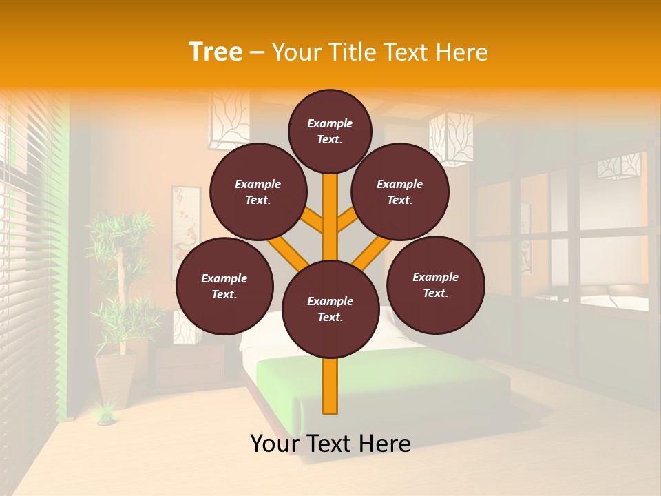 Comfortable Decorating Sleeping PowerPoint Template
