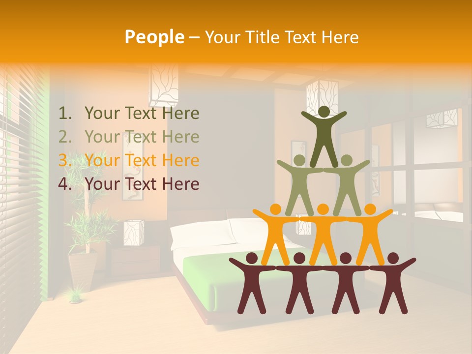 Comfortable Decorating Sleeping PowerPoint Template