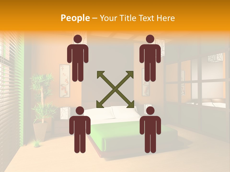 Comfortable Decorating Sleeping PowerPoint Template