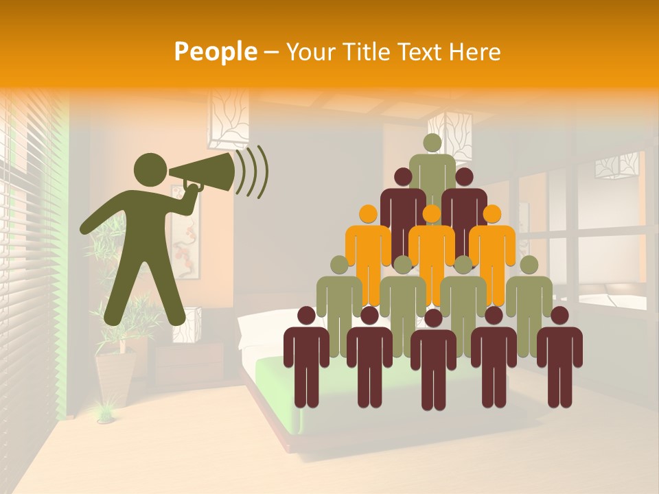 Comfortable Decorating Sleeping PowerPoint Template