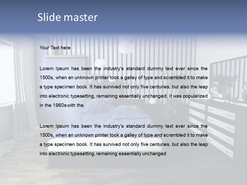 Indoors Improvement Blanket PowerPoint Template