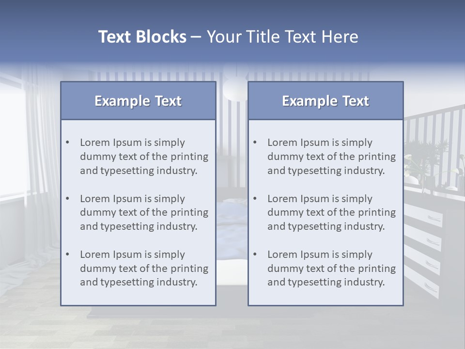 Indoors Improvement Blanket PowerPoint Template