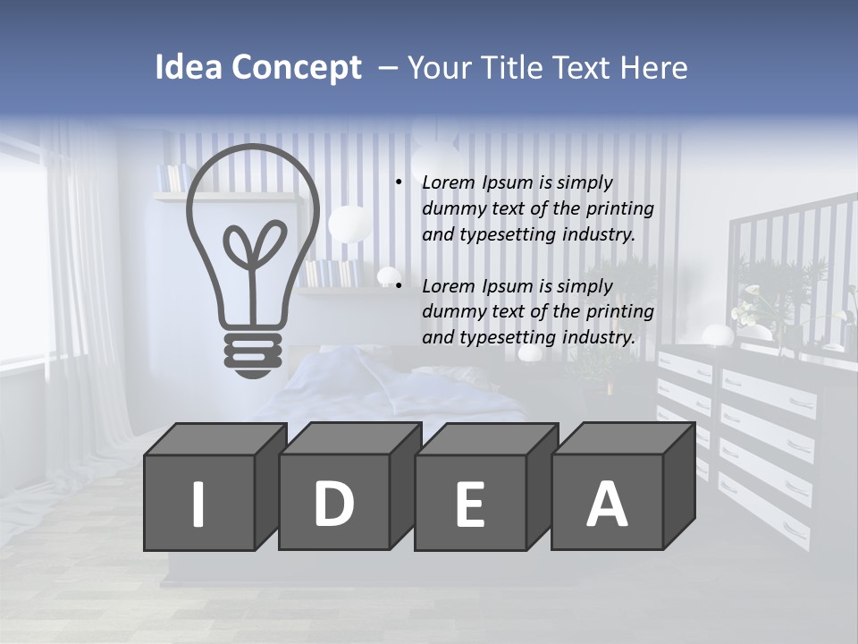 Indoors Improvement Blanket PowerPoint Template