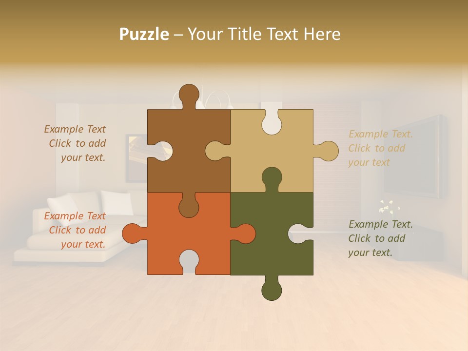 Lamp Curtain Lifestyles PowerPoint Template