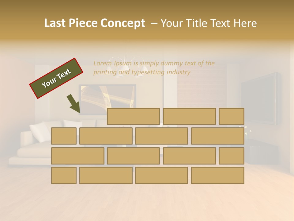Lamp Curtain Lifestyles PowerPoint Template
